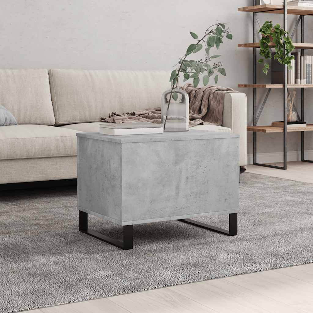 Table basse Gris béton 60x44,5x45 cm Bois d'ingénierie - XIOS