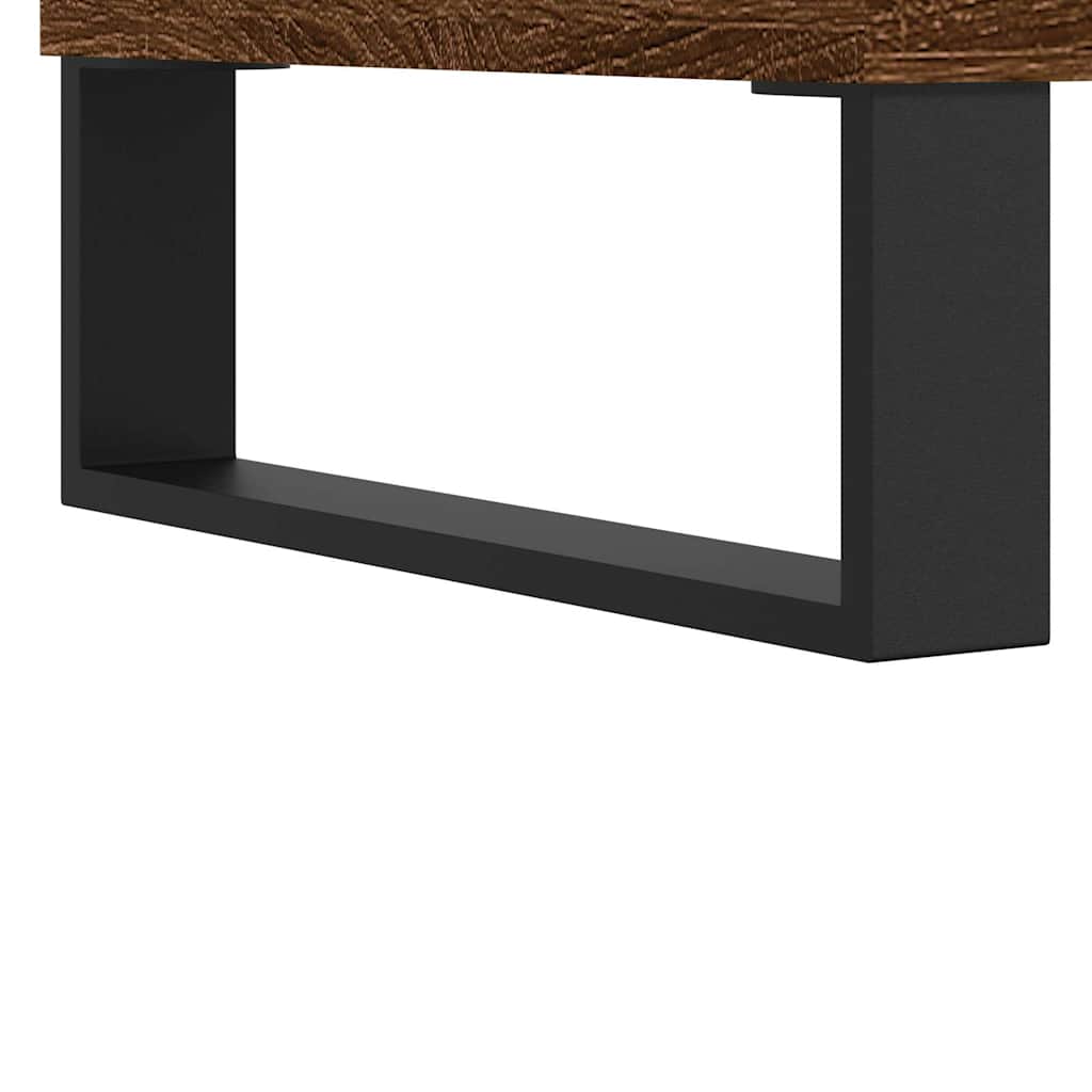 Table basse Chêne fumé 60x44,5x45 cm Bois d'ingénierie - XIOS