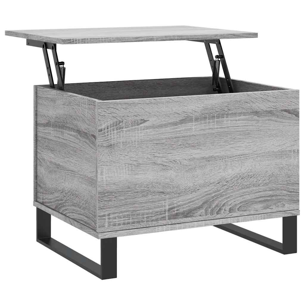 Table basse Sonoma gris 60x44,5x45 cm Bois d'ingénierie - XIOS