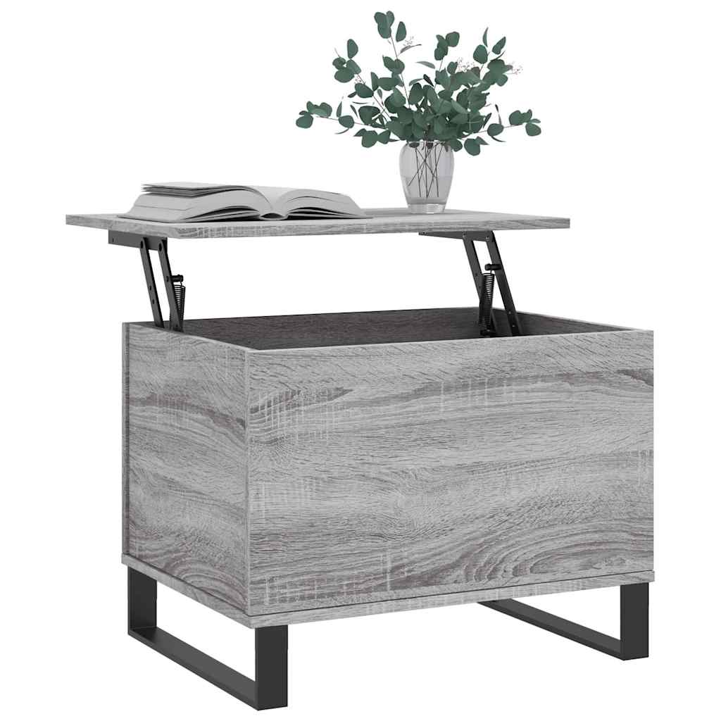 Table basse Sonoma gris 60x44,5x45 cm Bois d'ingénierie - XIOS