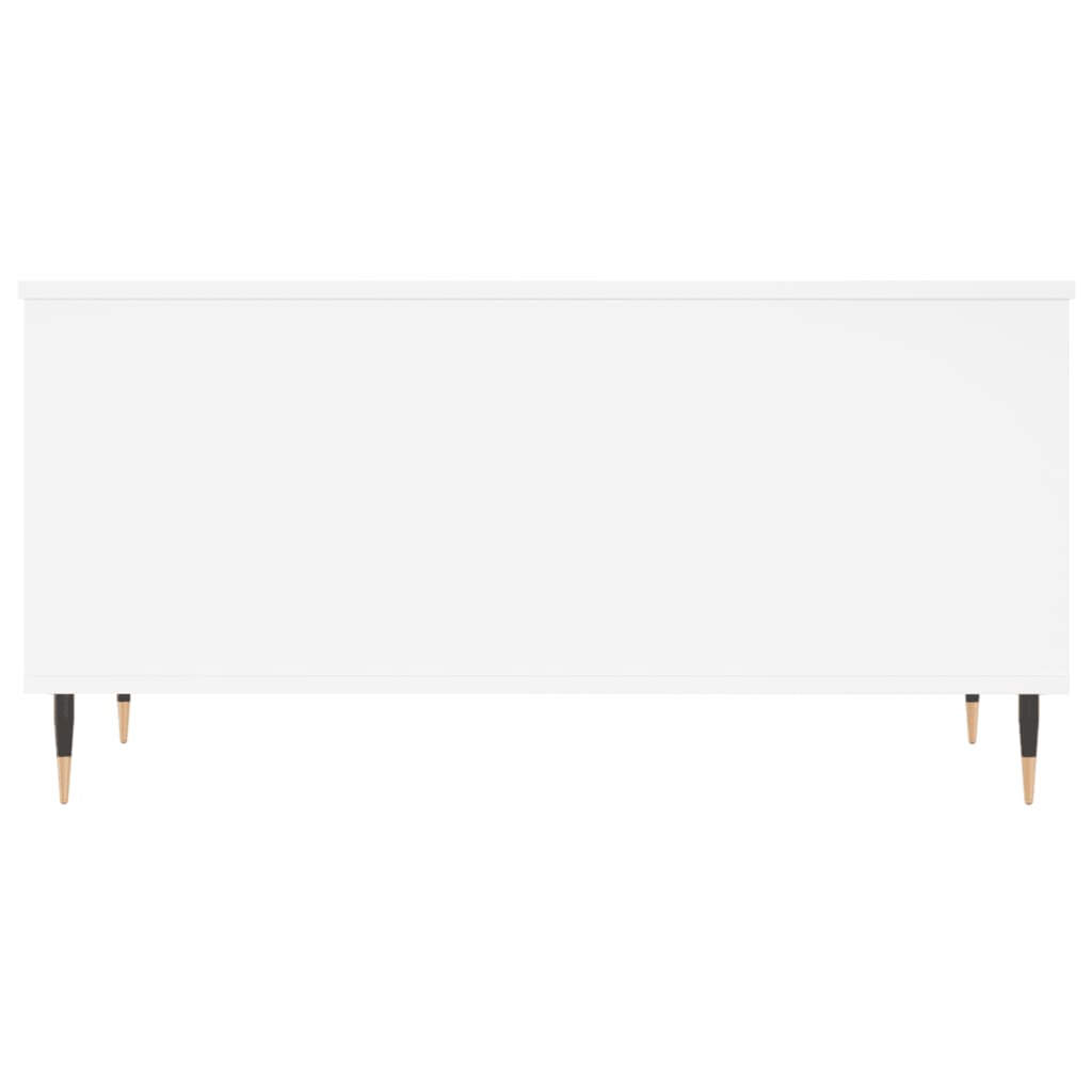 Table basse Blanc 90x44,5x45 cm Bois d'ingénierie - XIOS