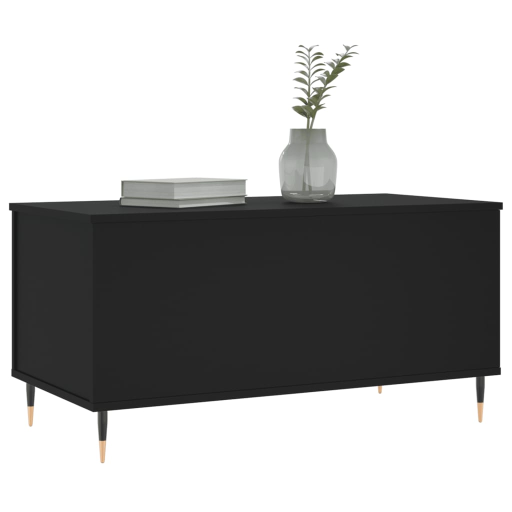 Table basse Noir 90x44,5x45 cm Bois d'ingénierie - XIOS