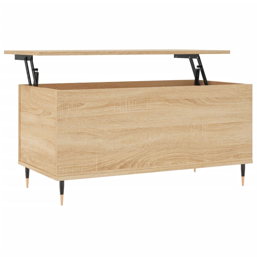 Table basse Chêne sonoma 90x44,5x45 cm Bois d'ingénierie - XIOS