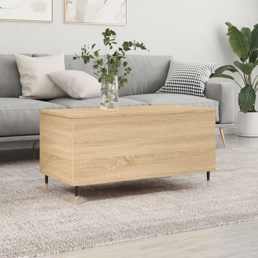 Table basse Chêne sonoma 90x44,5x45 cm Bois d'ingénierie - XIOS