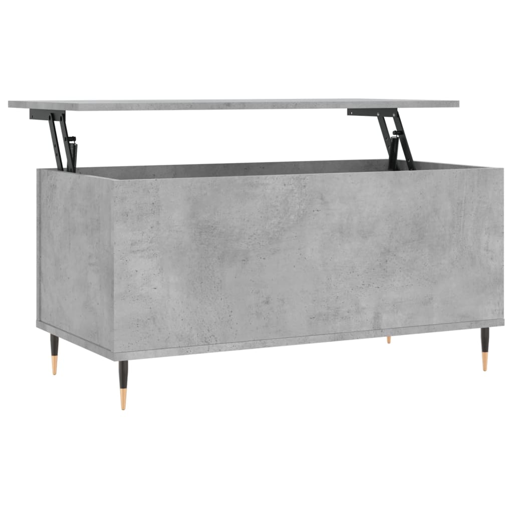 Table basse Gris béton 90x44,5x45 cm Bois d'ingénierie - XIOS