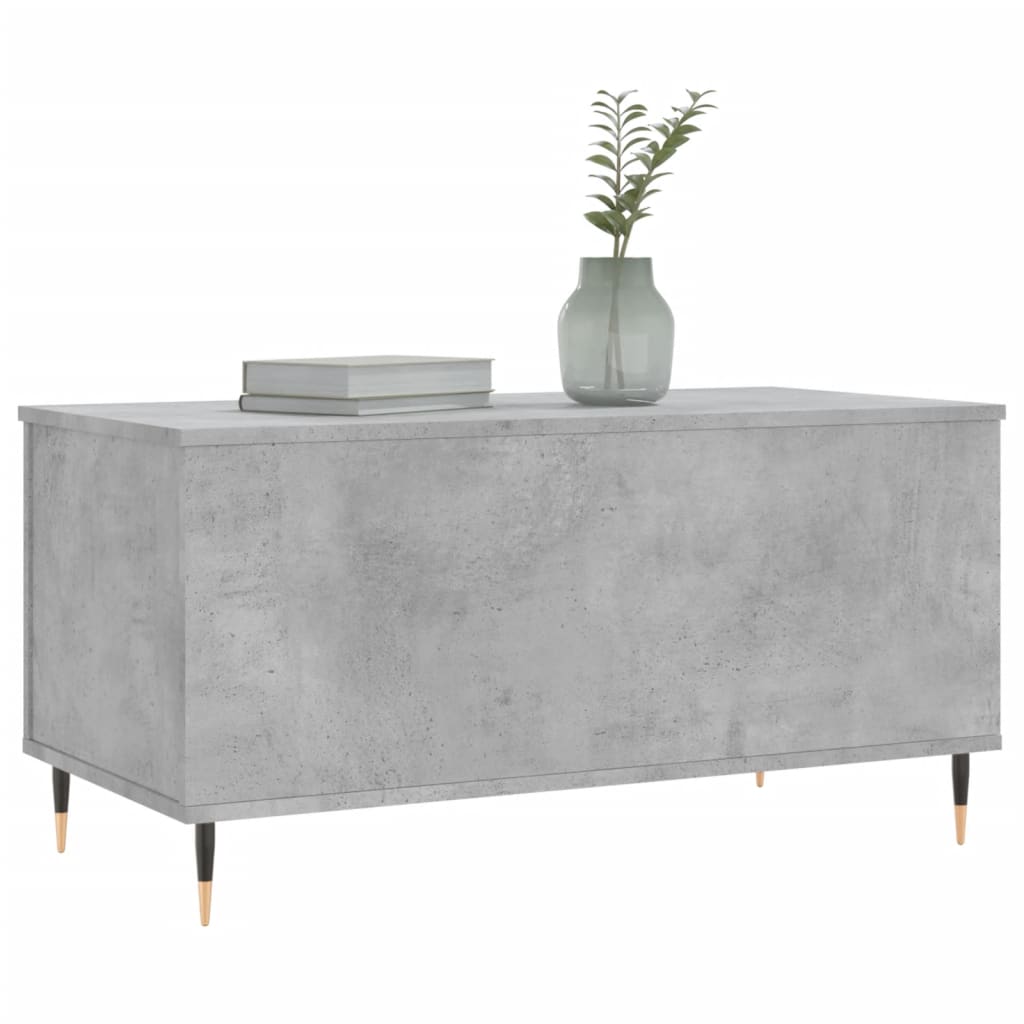 Table basse Gris béton 90x44,5x45 cm Bois d'ingénierie - XIOS