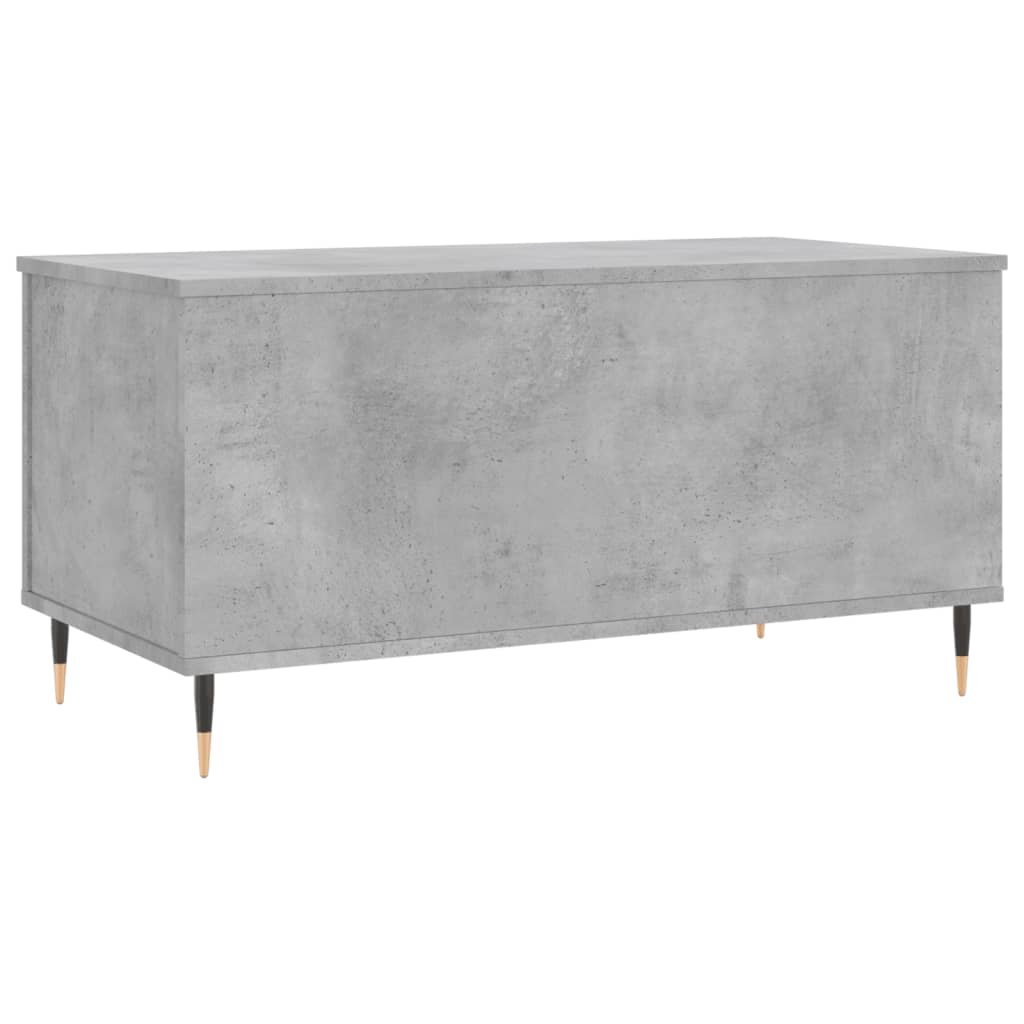 Table basse Gris béton 90x44,5x45 cm Bois d'ingénierie - XIOS