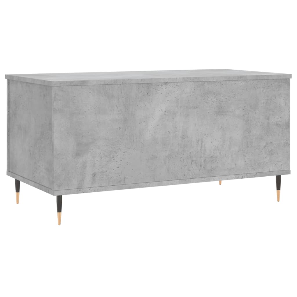 Table basse Gris béton 90x44,5x45 cm Bois d'ingénierie - XIOS