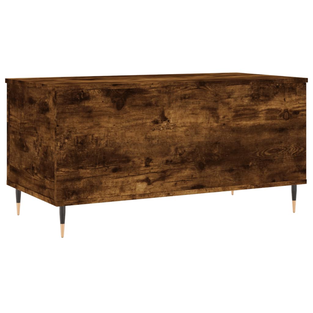 Table basse Chêne fumé 90x44,5x45 cm Bois d'ingénierie - XIOS