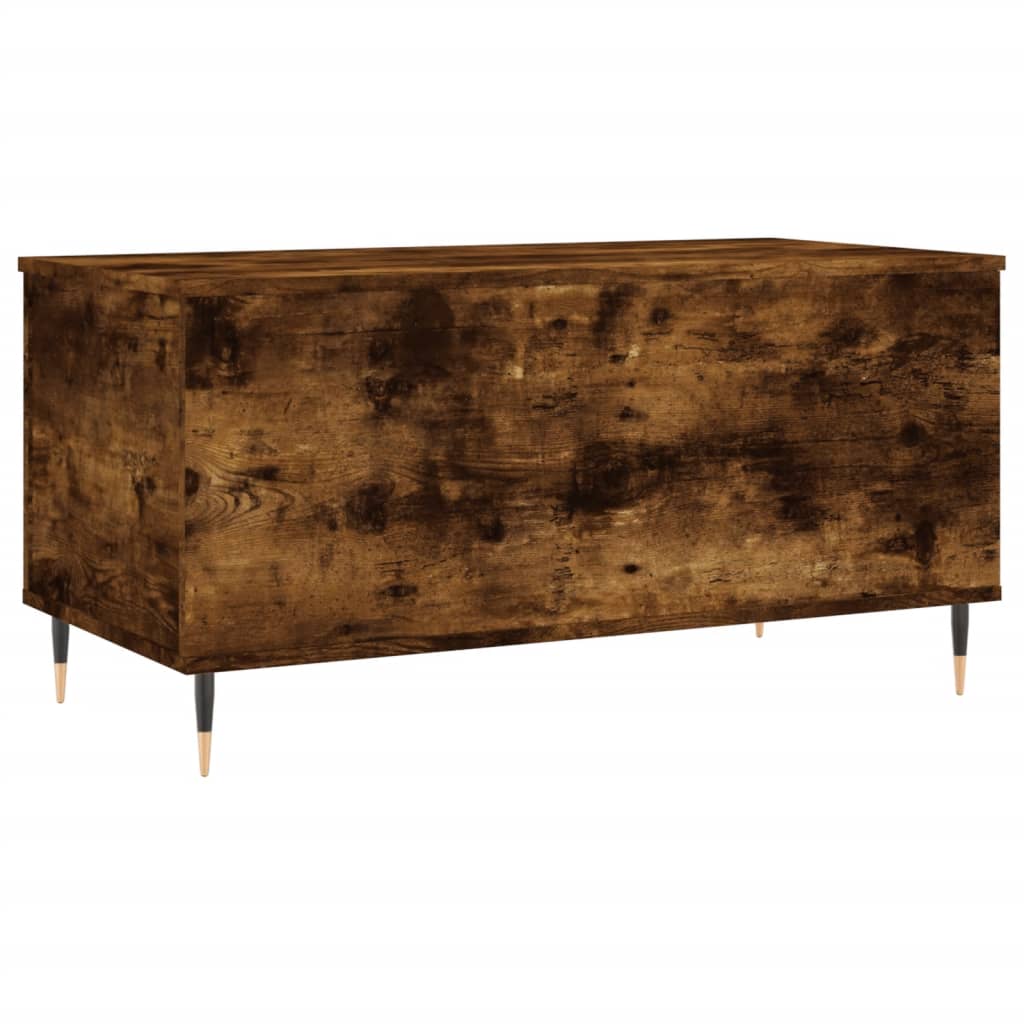 Table basse Chêne fumé 90x44,5x45 cm Bois d'ingénierie - XIOS