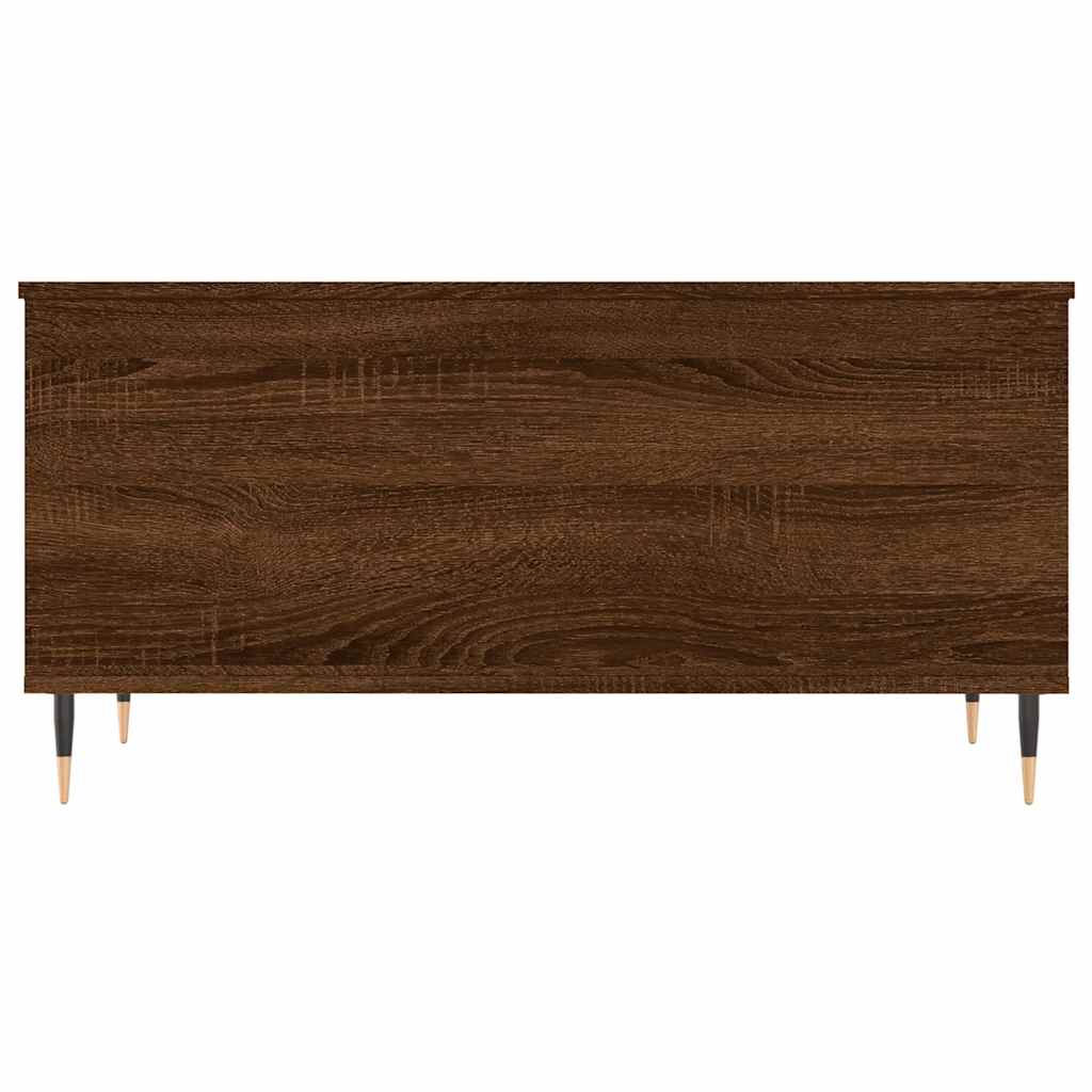 Table basse Chêne marron 90x44,5x45 cm Bois d'ingénierie - XIOS