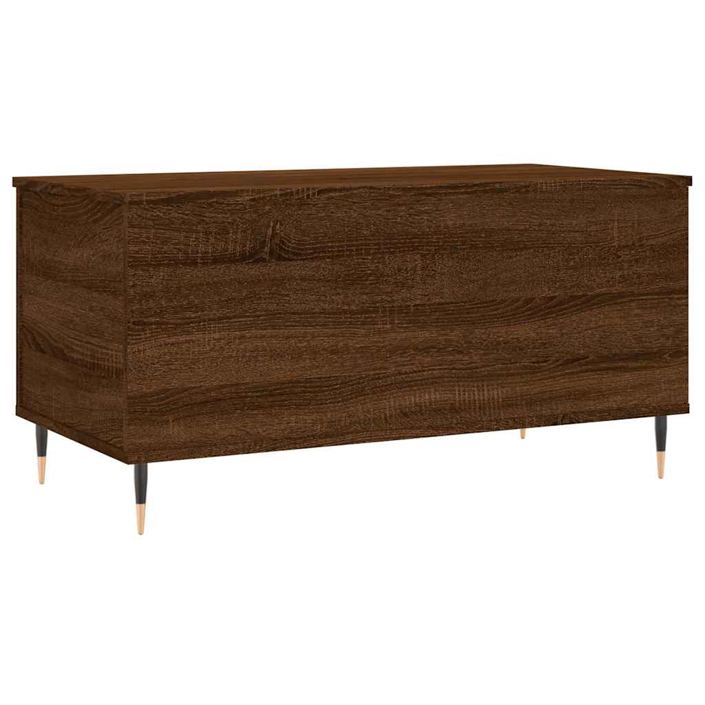 Table basse Chêne marron 90x44,5x45 cm Bois d'ingénierie - XIOS