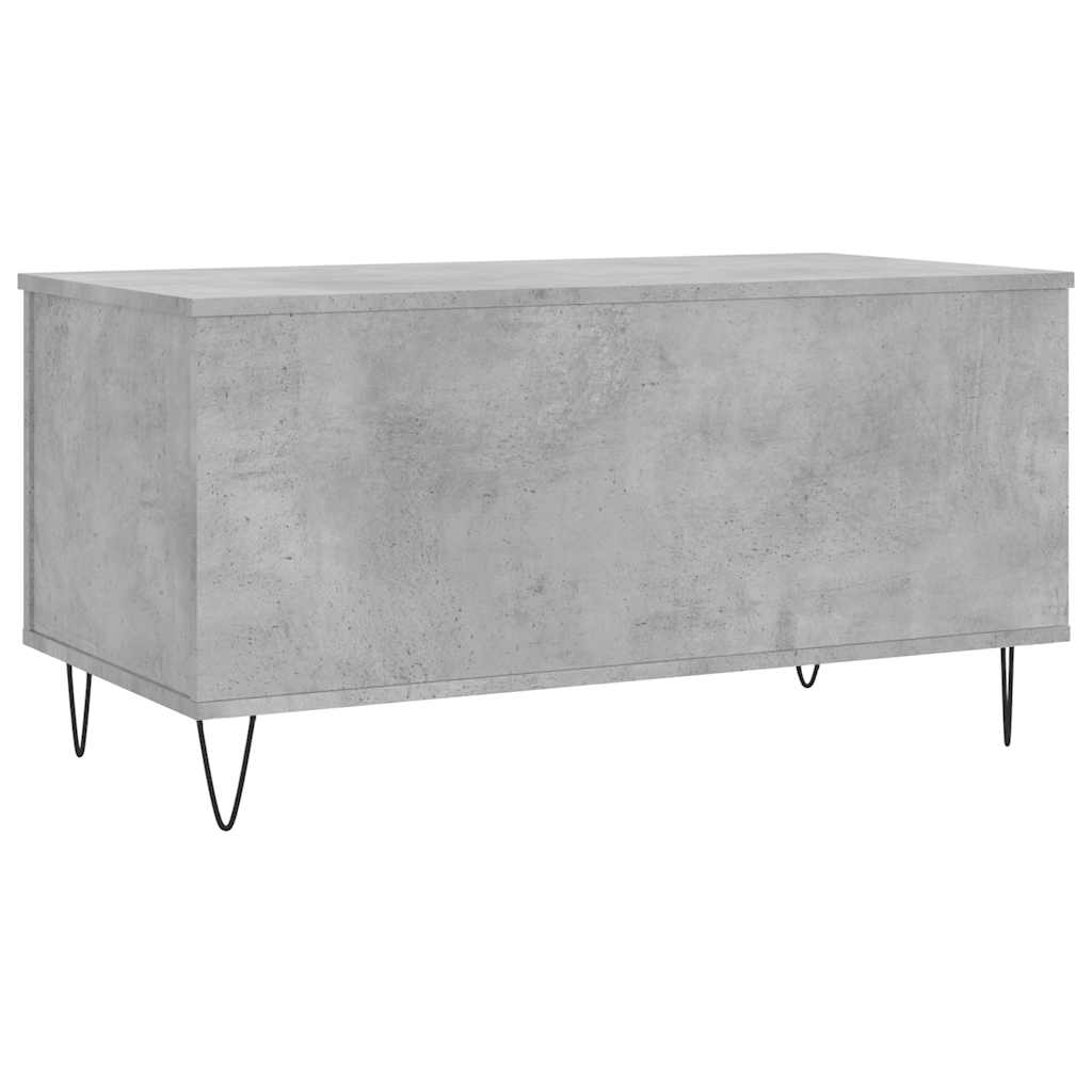 Table basse Gris béton 90x44,5x45 cm Bois d'ingénierie - XIOS