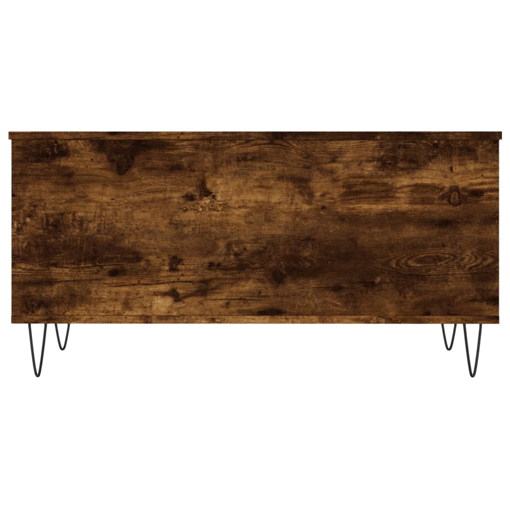 Table basse Chêne fumé 90x44,5x45 cm Bois d'ingénierie XIOS