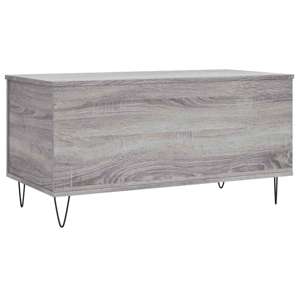 Table basse Sonoma gris 90x44,5x45 cm Bois d'ingénierie - XIOS