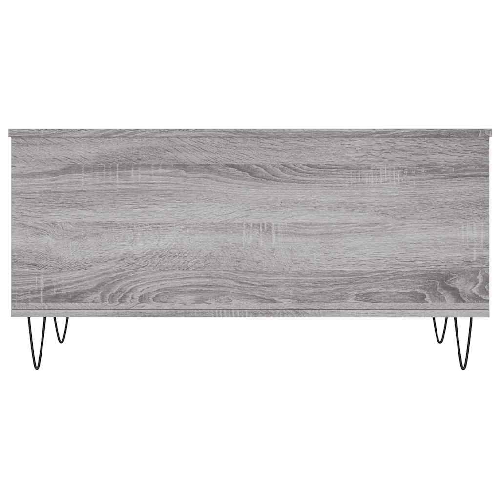 Table basse Sonoma gris 90x44,5x45 cm Bois d'ingénierie - XIOS