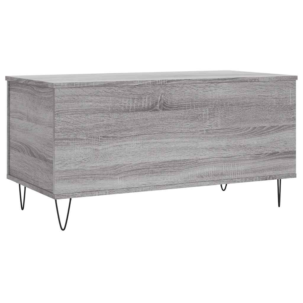 Table basse Sonoma gris 90x44,5x45 cm Bois d'ingénierie - XIOS