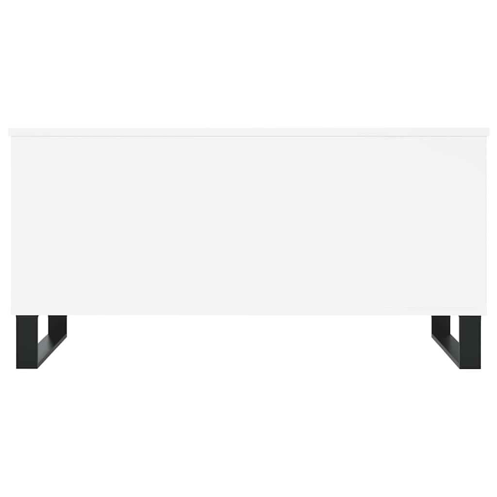 Table basse Blanc 90x44,5x45 cm Bois d'ingénierie - XIOS