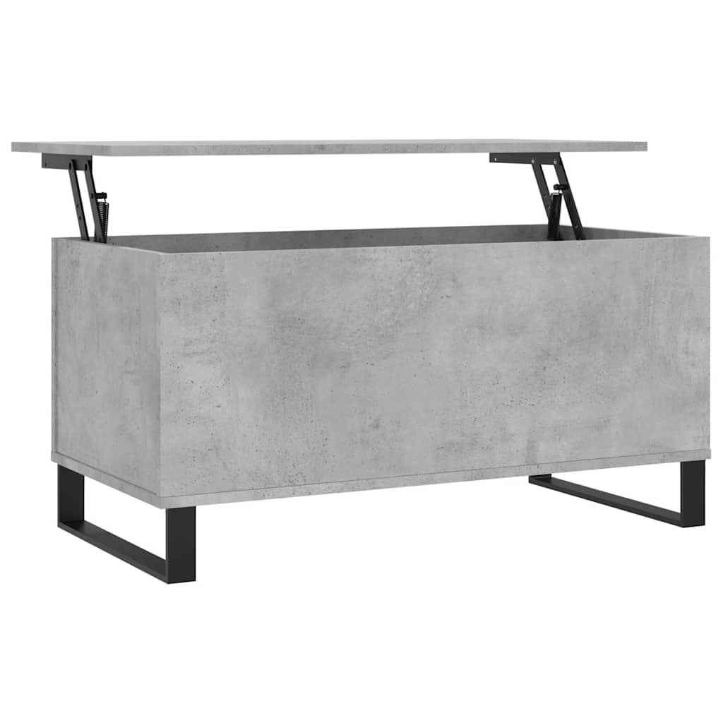 Table basse Gris béton 90x44,5x45 cm Bois d'ingénierie XIOS