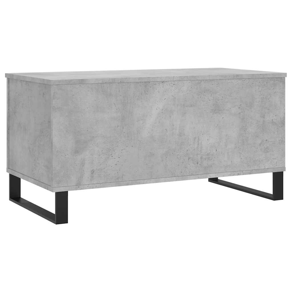 Table basse Gris béton 90x44,5x45 cm Bois d'ingénierie XIOS