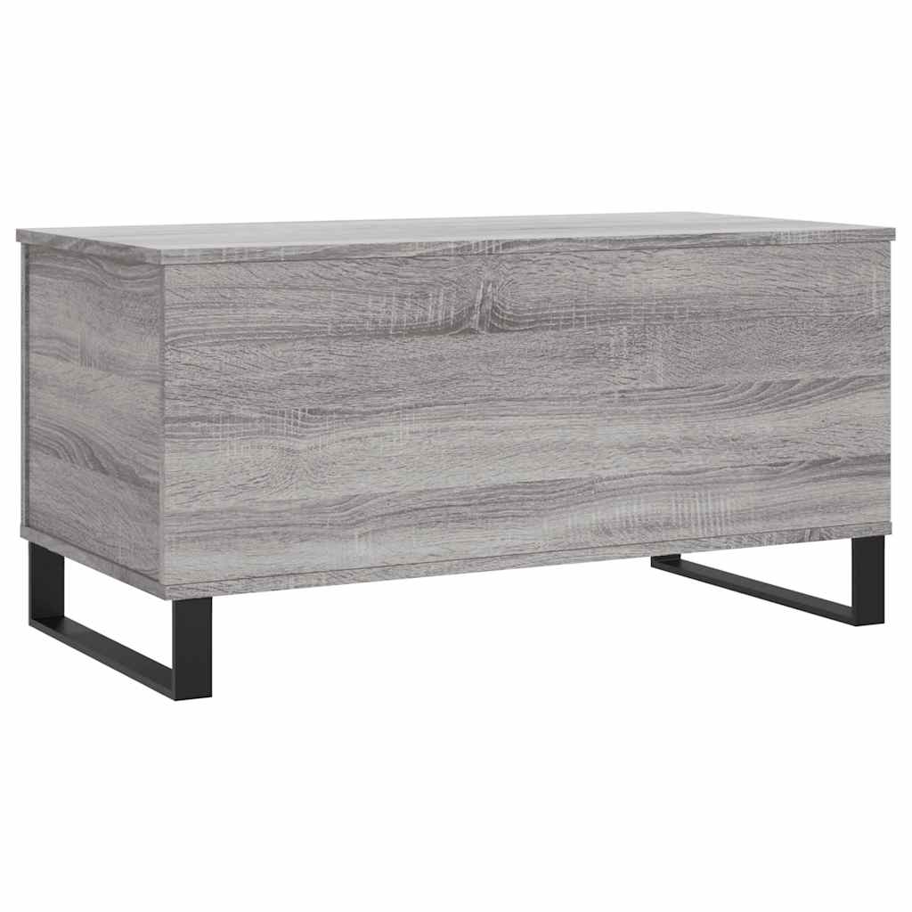 Table basse Sonoma gris 90x44,5x45 cm Bois d'ingénierie - XIOS