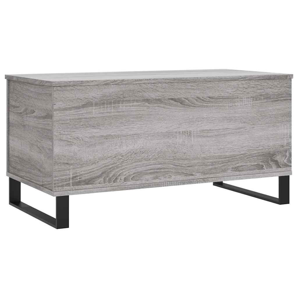 Table basse Sonoma gris 90x44,5x45 cm Bois d'ingénierie - XIOS