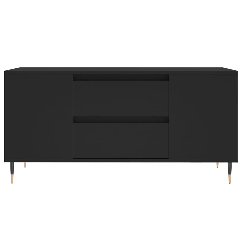 Table basse noir 102x44,5x50 cm bois d'ingénierie - XIOS