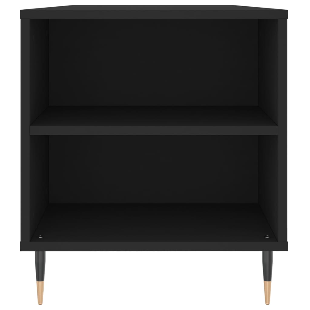 Table basse noir 102x44,5x50 cm bois d'ingénierie - XIOS