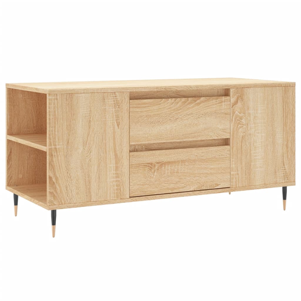 Table basse chêne sonoma 102x44,5x50 cm bois d'ingénierie XIOS