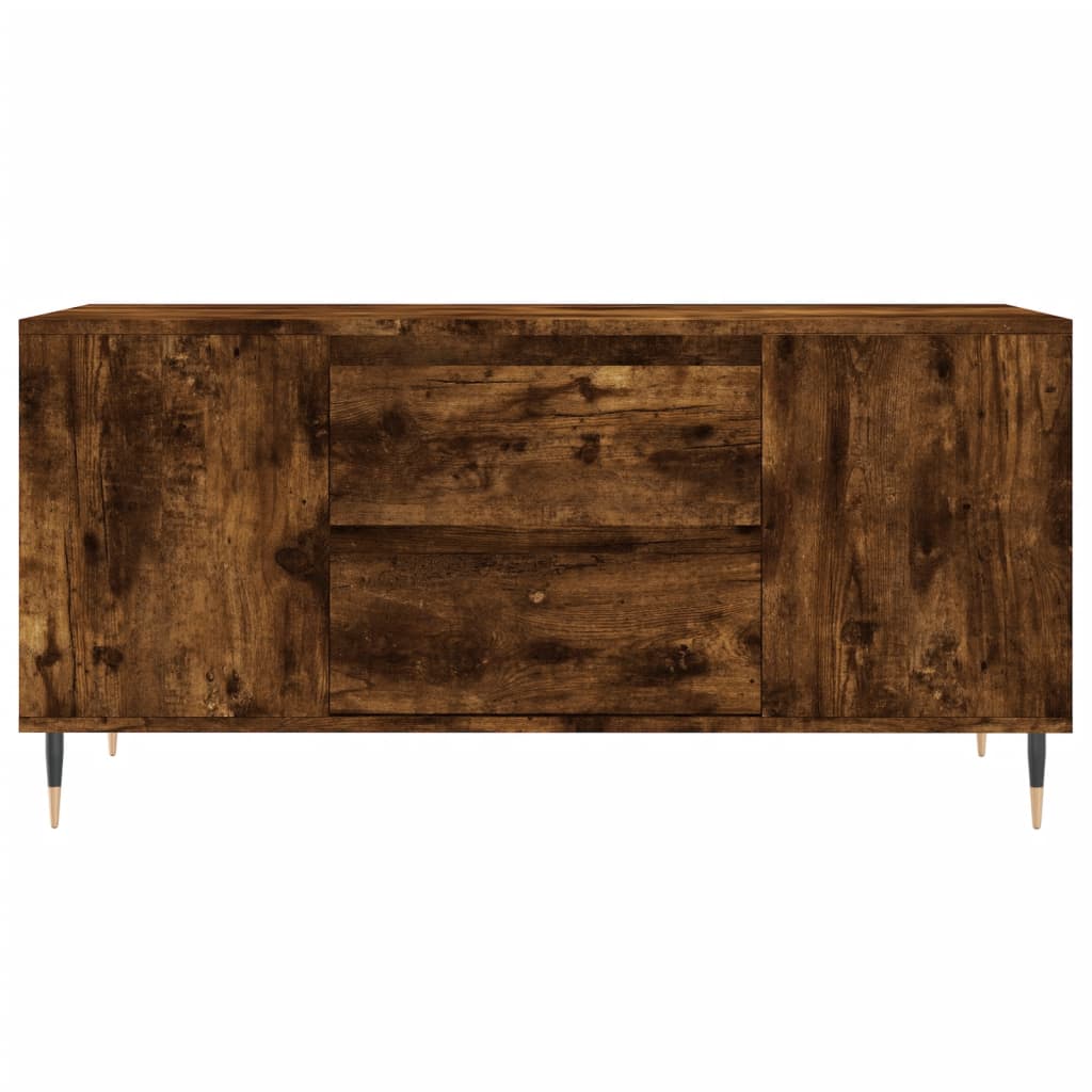 Table basse chêne fumé 102x44,5x50 cm bois d'ingénierie - XIOS