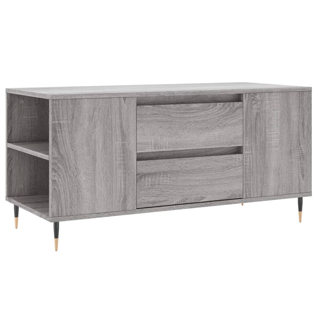 Table basse sonoma gris 102x44,5x50 cm bois d'ingénierie XIOS