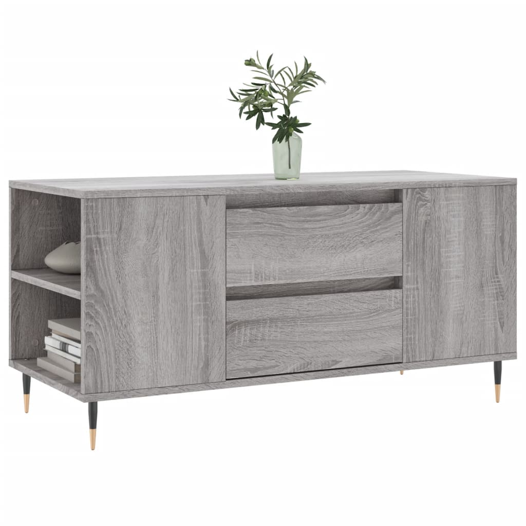 Table basse sonoma gris 102x44,5x50 cm bois d'ingénierie XIOS
