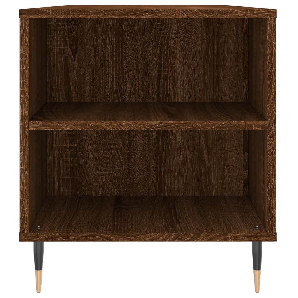 Table basse chêne marron 102x44,5x50 cm bois d'ingénierie XIOS
