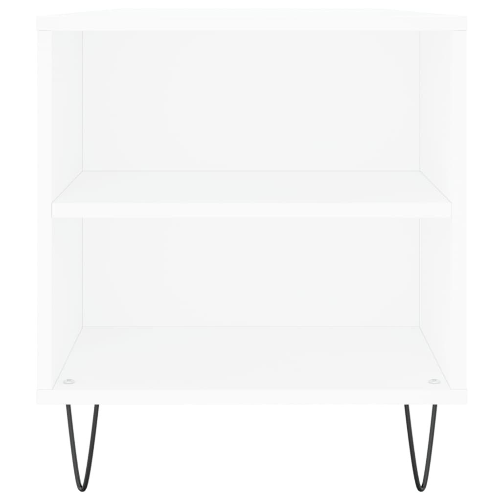 Table basse blanc 102x44,5x50 cm bois d'ingénierie - XIOS