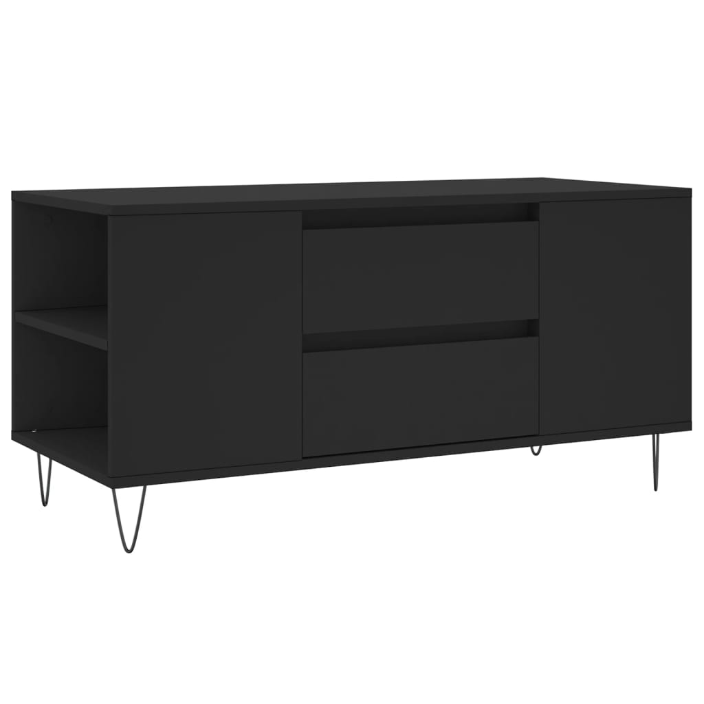 Table basse noir 102x44,5x50 cm bois d'ingénierie - XIOS