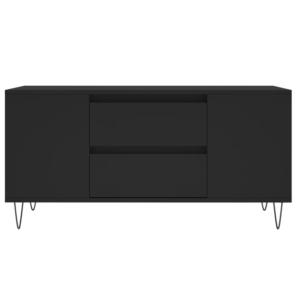 Table basse noir 102x44,5x50 cm bois d'ingénierie - XIOS