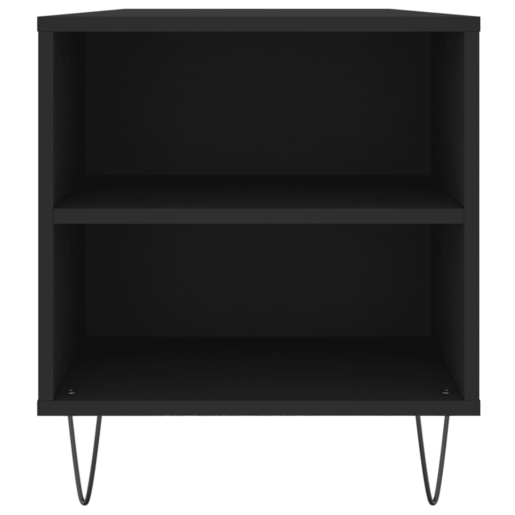 Table basse noir 102x44,5x50 cm bois d'ingénierie - XIOS