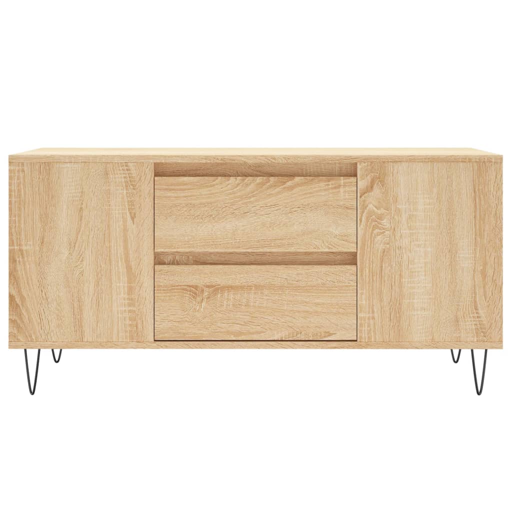 Table basse chêne sonoma 102x44,5x50 cm bois d'ingénierie - XIOS