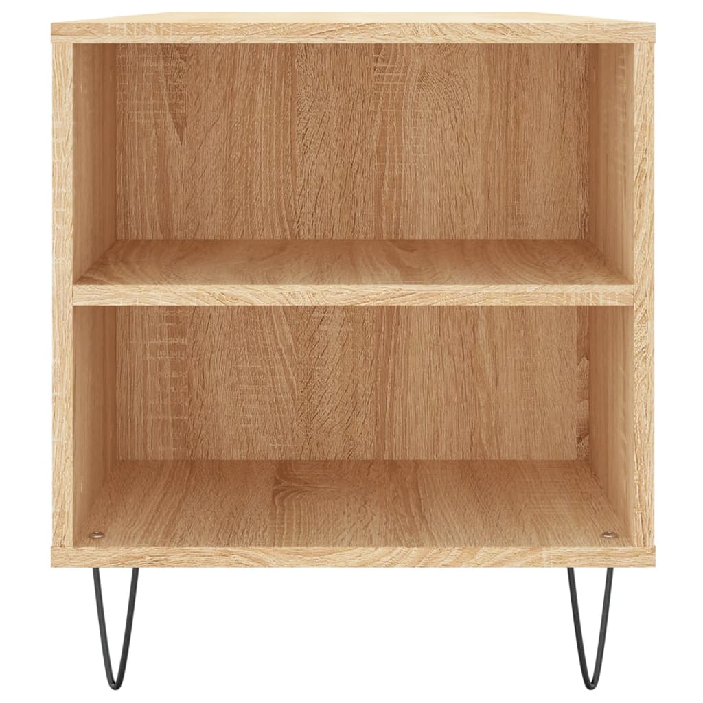 Table basse chêne sonoma 102x44,5x50 cm bois d'ingénierie - XIOS