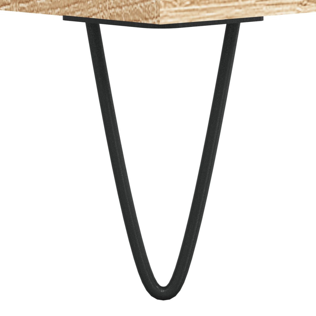 Table basse chêne sonoma 102x44,5x50 cm bois d'ingénierie - XIOS