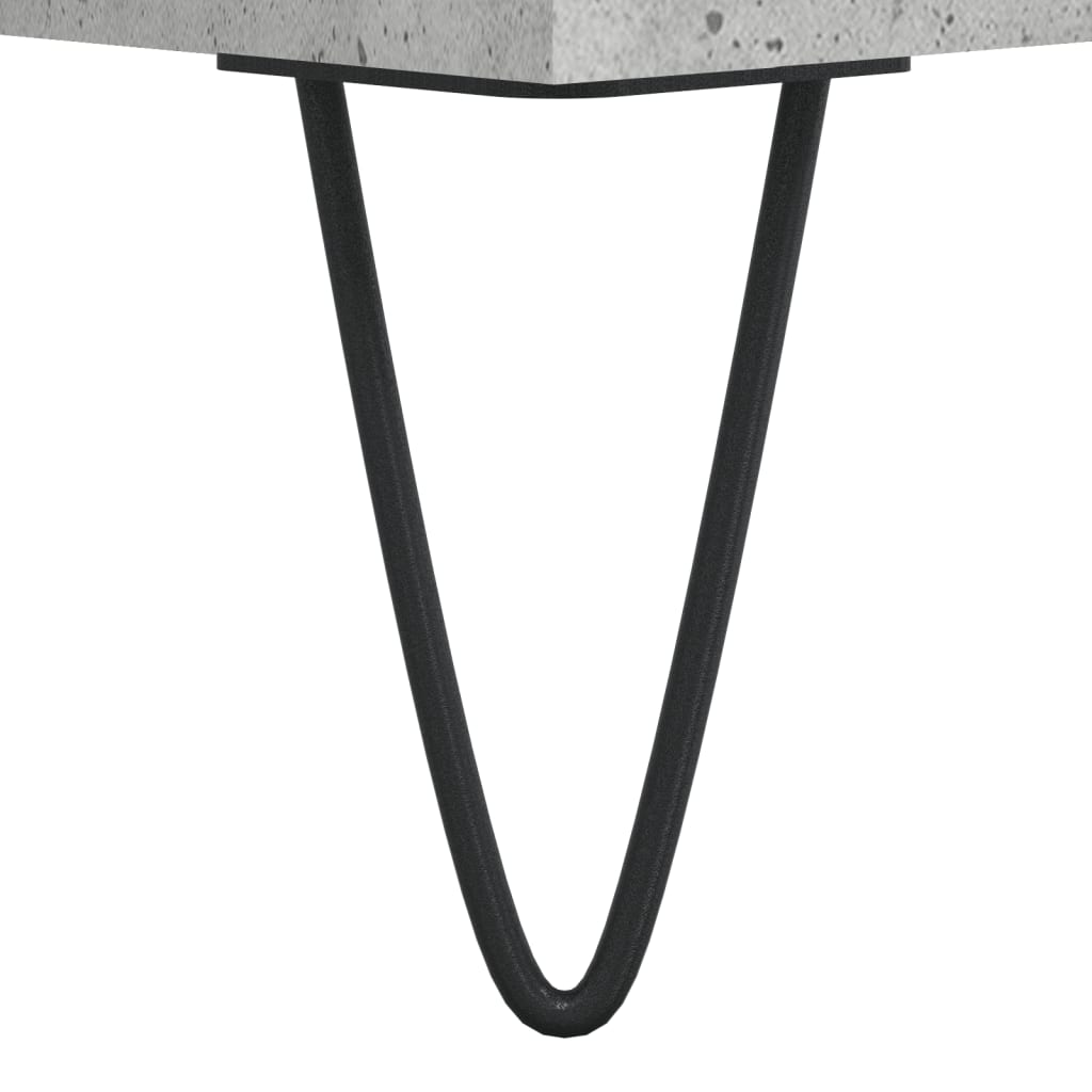 Table basse gris béton 102x44,5x50 cm bois d'ingénierie - XIOS