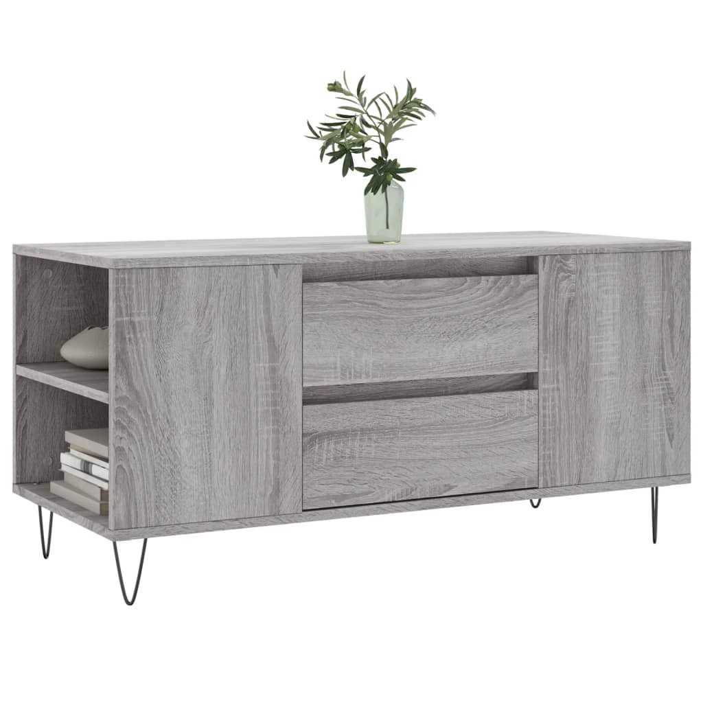 Table basse sonoma gris 102x44,5x50 cm bois d'ingénierie - XIOS