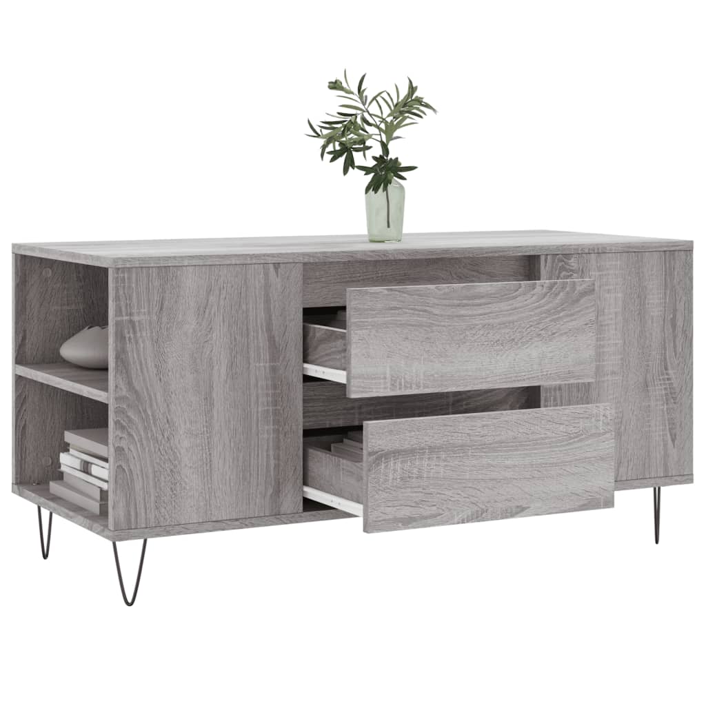 Table basse sonoma gris 102x44,5x50 cm bois d'ingénierie - XIOS