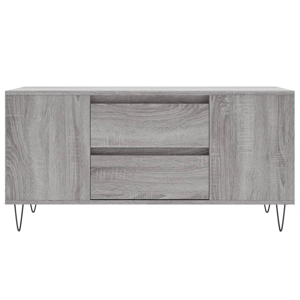 Table basse sonoma gris 102x44,5x50 cm bois d'ingénierie - XIOS