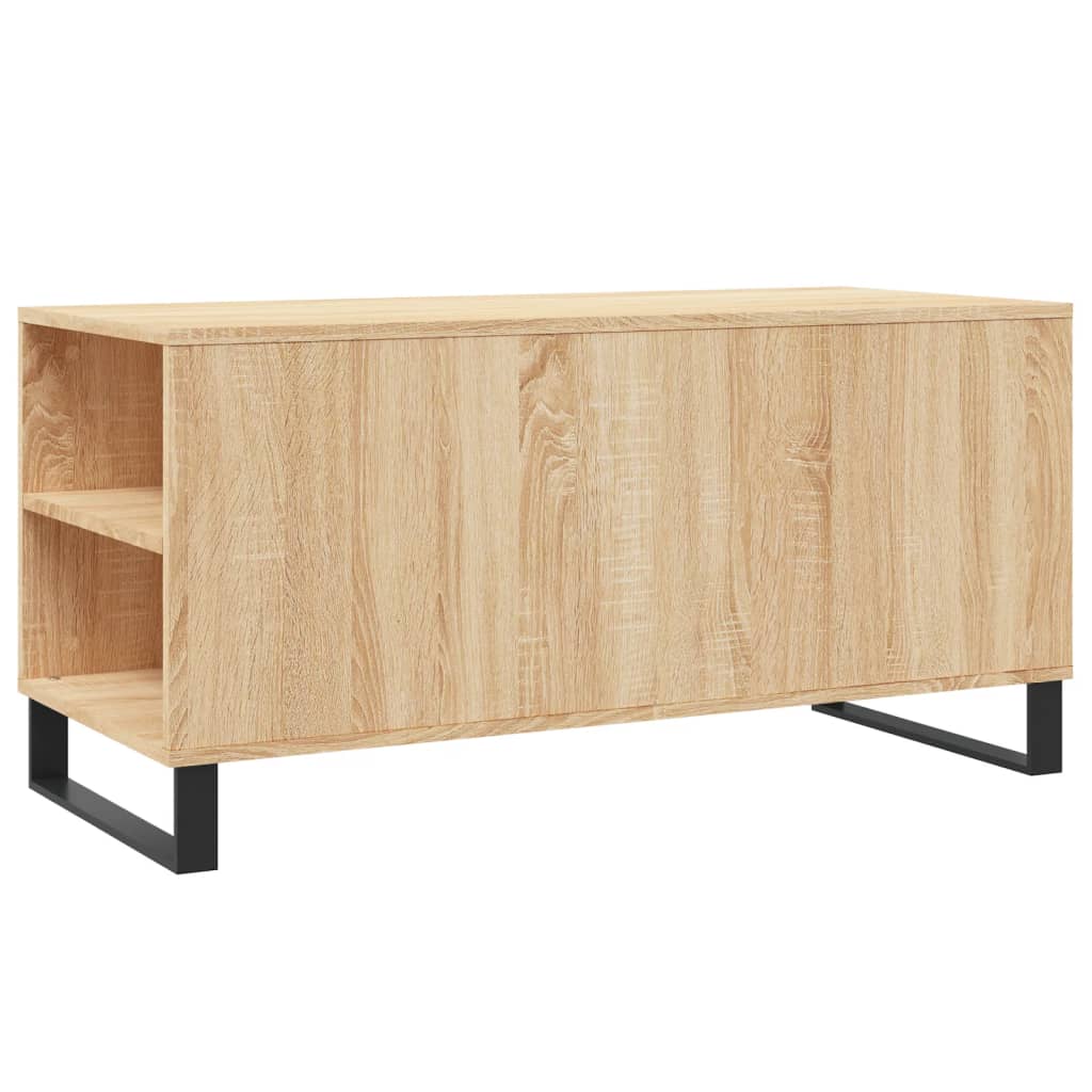 Table basse chêne sonoma 102x44,5x50 cm bois d'ingénierie XIOS