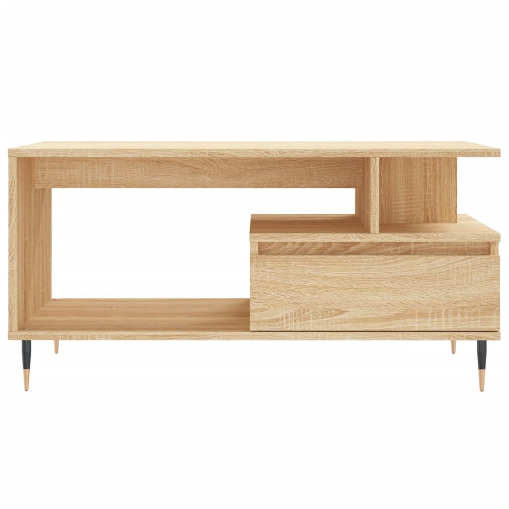 Table basse Chêne sonoma 90x49x45 cm Bois d'ingénierie - XIOS