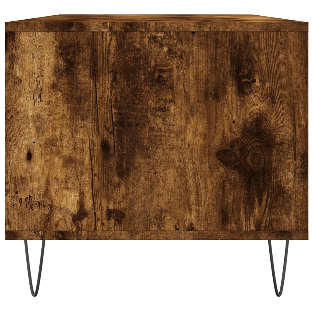Table basse Chêne fumé 90x49x45 cm Bois d'ingénierie - XIOS