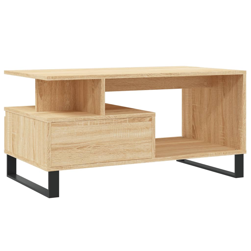 Table basse Chêne sonoma 90x49x45 cm Bois d'ingénierie - XIOS