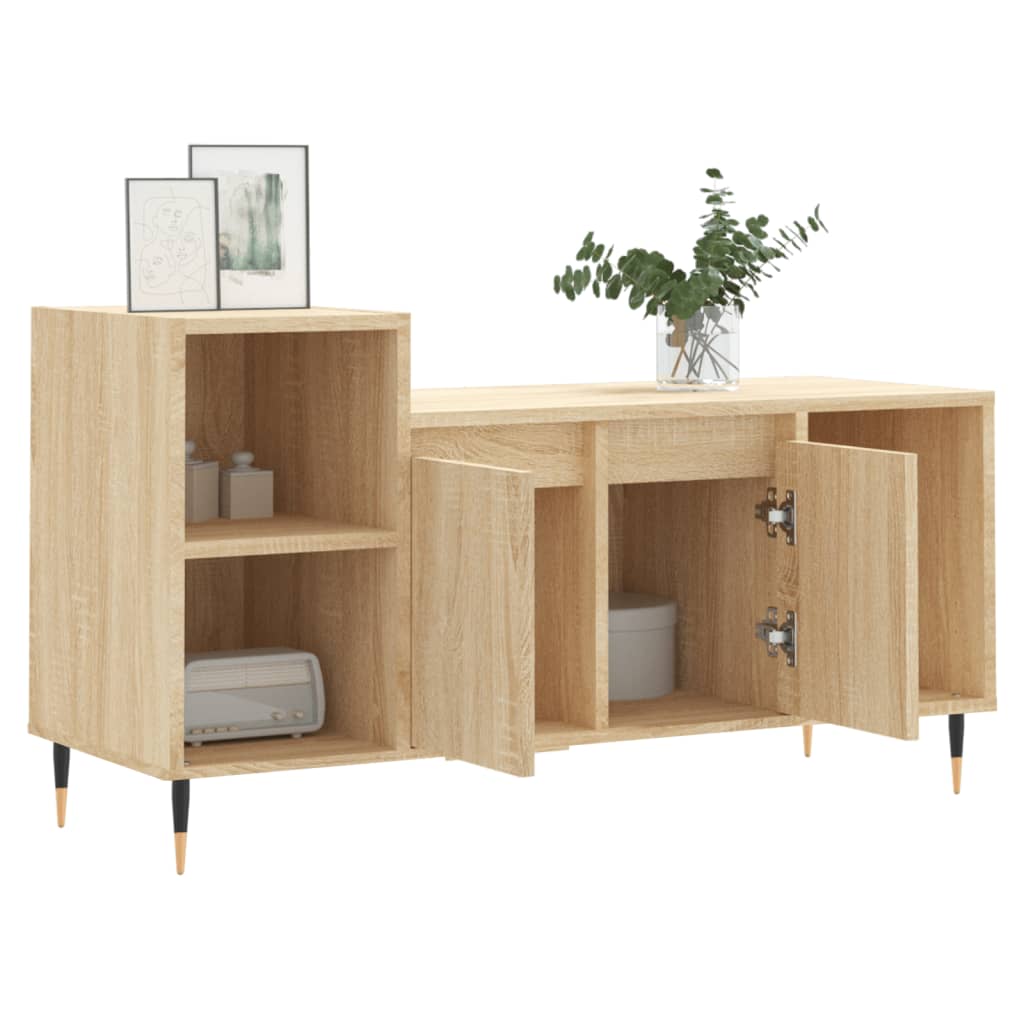 Meuble TV Chêne sonoma 100x35x55 cm Bois d'ingénierie - XIOS