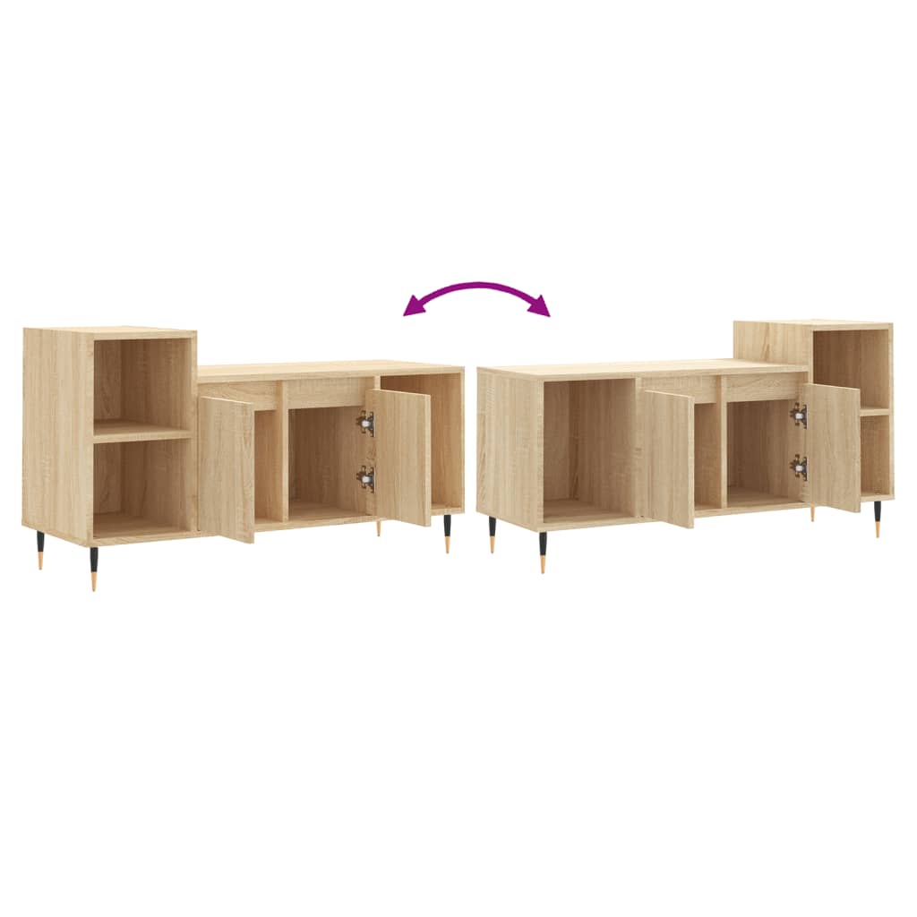 Meuble TV Chêne sonoma 100x35x55 cm Bois d'ingénierie - XIOS